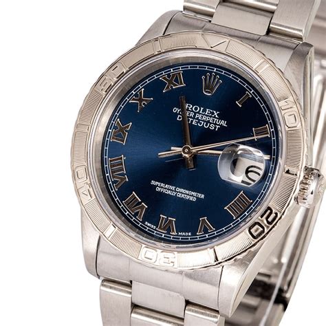 rolex datejust 16264 blue roman dial